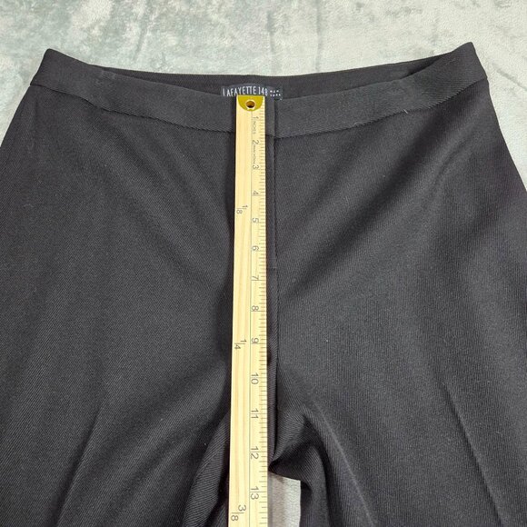 Lafayette 148 Pants Womens 10 Black Stretch Wool Menswear Career Trousers - Picture 9 of 11